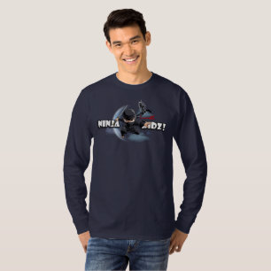 Invencível Ninja Kidz Camisa Masculina Manga Lon