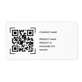 Inventário Código QR Scan | Etiqueta Logotipo da E
