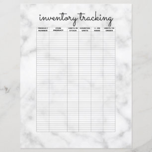 Inventário Comercial de Mármore Preto Branco Simpl