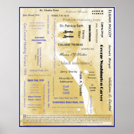 Inventores Negros Americanos Poster I