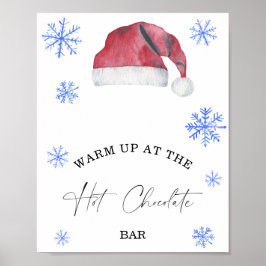 Inverno aquecido no Poster do bar de chocolate que