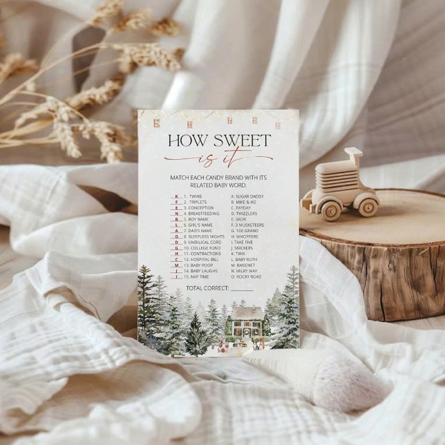 Inverno Como É Doce É Jogo Chá de fraldas (Criador carregado)