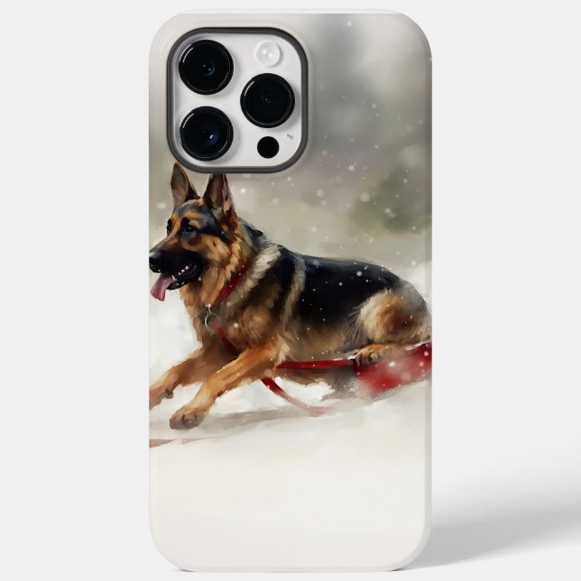 Inverno de german shepherd Natal (Verso)