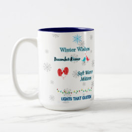 Inverno deseja caneca de Natal