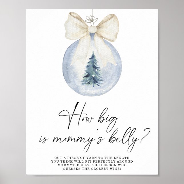 Inverno do tamanho do poster do jogo da barriga de (Frente)