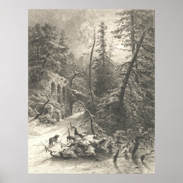 Inverno - Eduard Willmann Fine Art Poster (Frente)