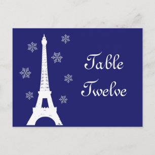 Inverno em Paris Número de Cartão Postal Indigo