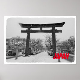 Inverno na Poster do Japão