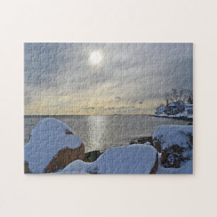 Inverno na Quebra-cabeça da encosta indiana