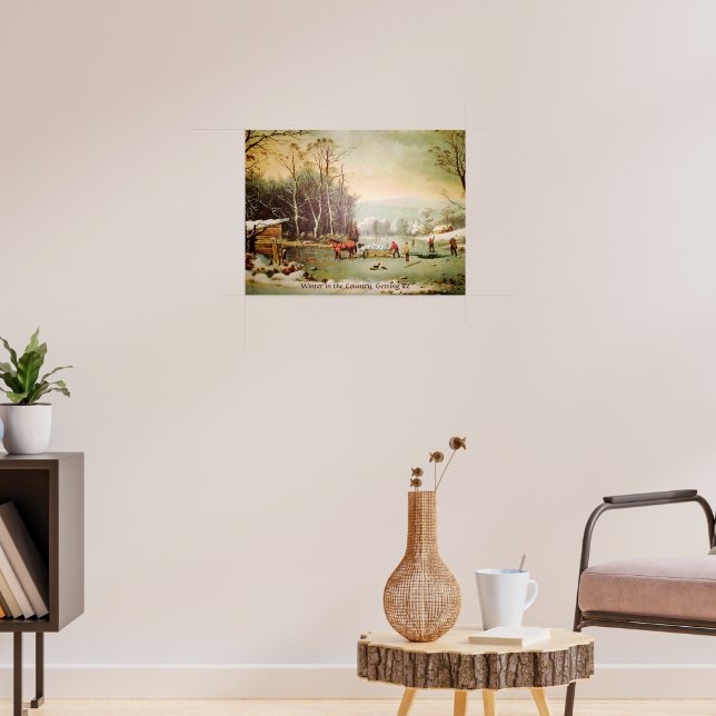 Inverno no Campo, Pegando Gelo Poster (Sala de Estar 3)