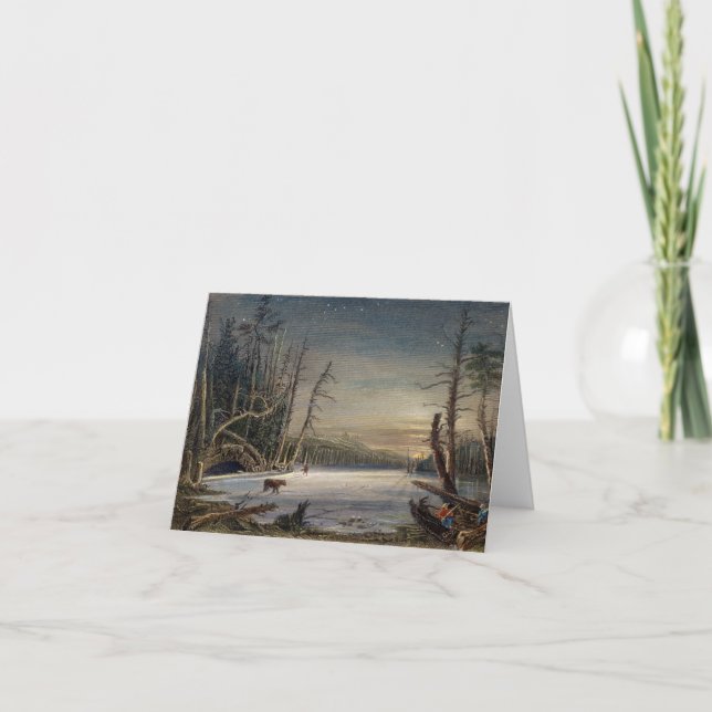 INVERNO NO CARTÃO DE NATAL DE CATSKILLS (Frente)