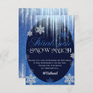 Inverno ONEderland Cartões de agradecimentos plano