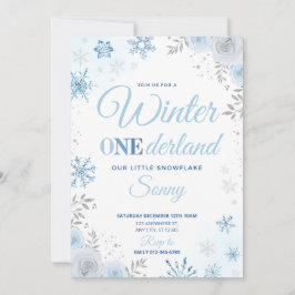 Inverno ONEderland Floco de Neve Azul 1º Convite