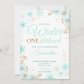 Inverno ONEderland Floco de Neve Verde 1º Convite