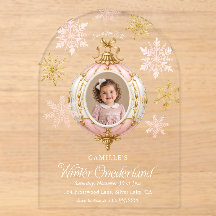 Inverno Onederland Flor de Neve Rosa
