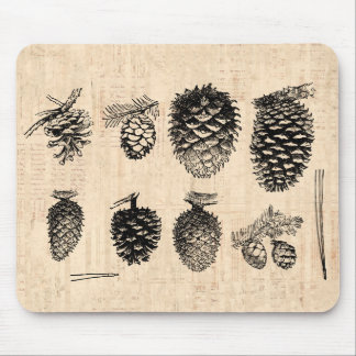 Inverno Pinecones Mousepad