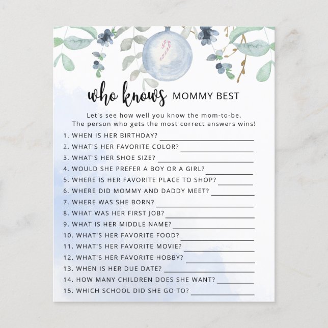 Inverno que conhece melhor a mamãe (Frente)