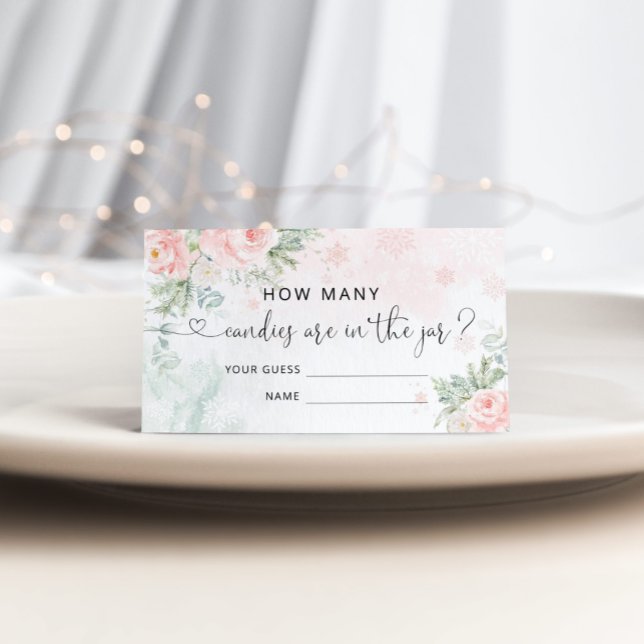 Inverno rosa adivinha quantos cartões (Criador carregado)