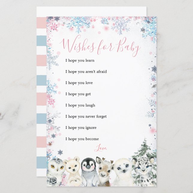 Inverno Sexo Animal Desejo de Bebê (Frente/Verso)