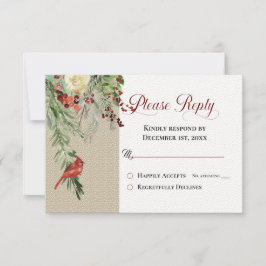 Inverno Simples com Casamento Cardeal e Floral