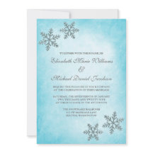 Inverno Sparkle Snowflakes, Convites para Casament
