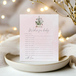 Invernos cor-de-rosa desejos de bebê