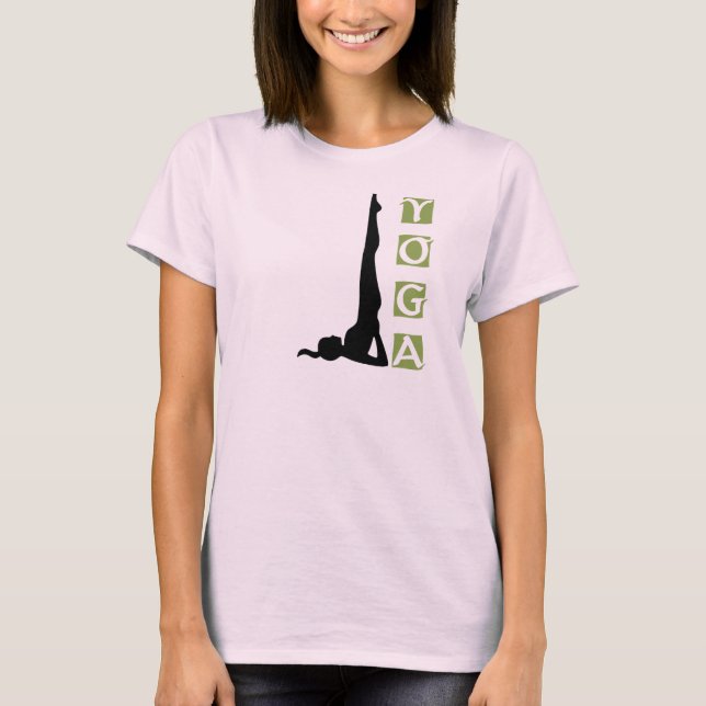 Inversão Yoga Pose T-Shirt (Frente)