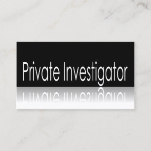 - Investigador privado - cartão de visita