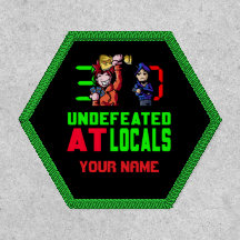 Invicto nos Locais Hex Patch Seu Nome!