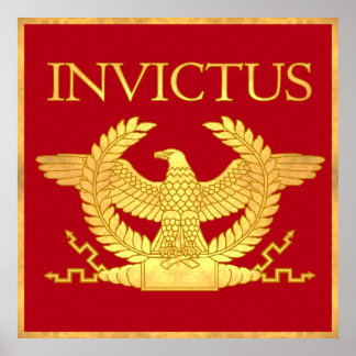 Invictus com poster Dourado gravado