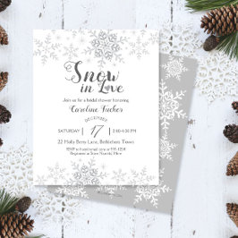 Invit do Chá de panela Inverno Flocos de Neve em A