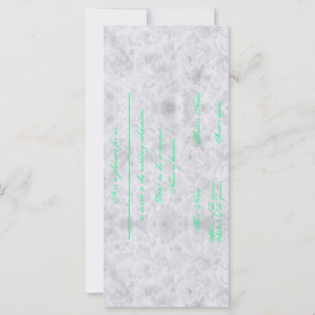 Invitation to the wedding card marble – Marriage (Frente)