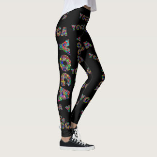 Ioga Colorida Trabalhos Mulheres Andando Leggings