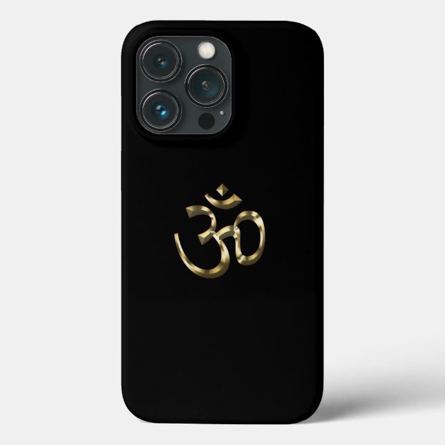 Íoga, Ícone de Aum Om, Símbolo Hinduísmo, preto-ou (Verso)