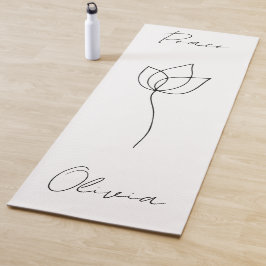 Ioga personalizado, tapete de ioga de paz