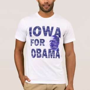 Iowa para Obama afligiu o t-shirt