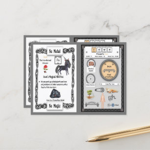 Iown - Cartão de Jogo do Corno de Ferro Unicorn