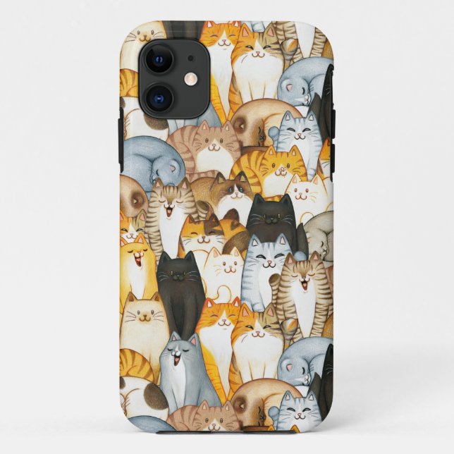 iPhone 11 Capa de telefone para amantes de gatos (Verso)
