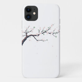iPhone 11 Capa minimalista de galho de árvore japonês para t