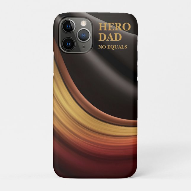 iPhone 11 Pro capa de telefone para pai herói (Verso)