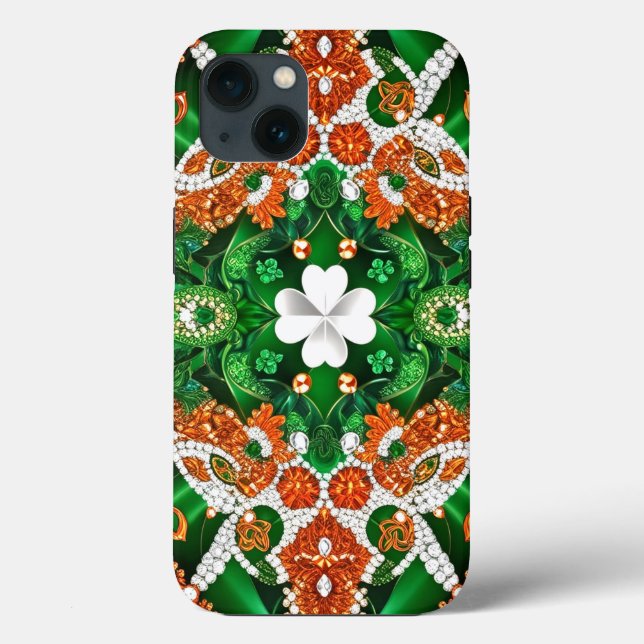 iPhone 13 Case-Mate com cores irlandesas (Verso)