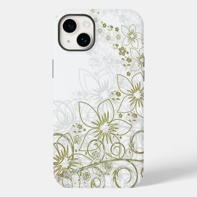 iphone 14 capas e arte floral (Verso)