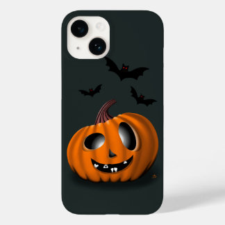 Iphone 14 Caso de Halloween com abóbora engraçada