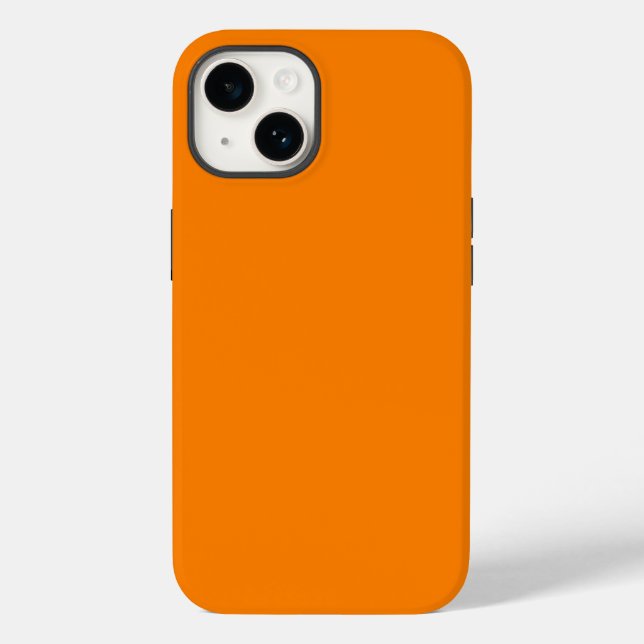 iPhone 14 Forte Laranja 14 Caso (Verso)