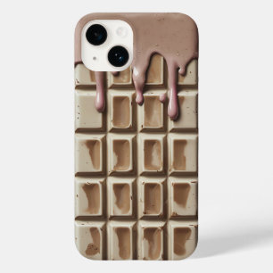 iPhone 14 Maiúsculas de Chocolate Branco