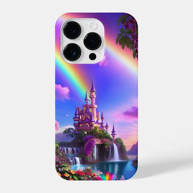 iPhone 14 Pro case with magical landscape (Verso)