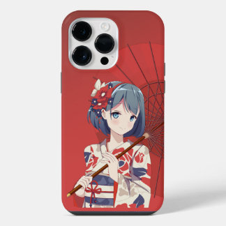 iPhone 14 Pro Max Red Anime Cobrir de gabinete par