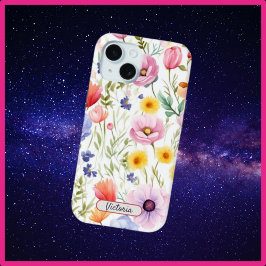 iPhone 15 Capa de telefone com Design Floral de Fl