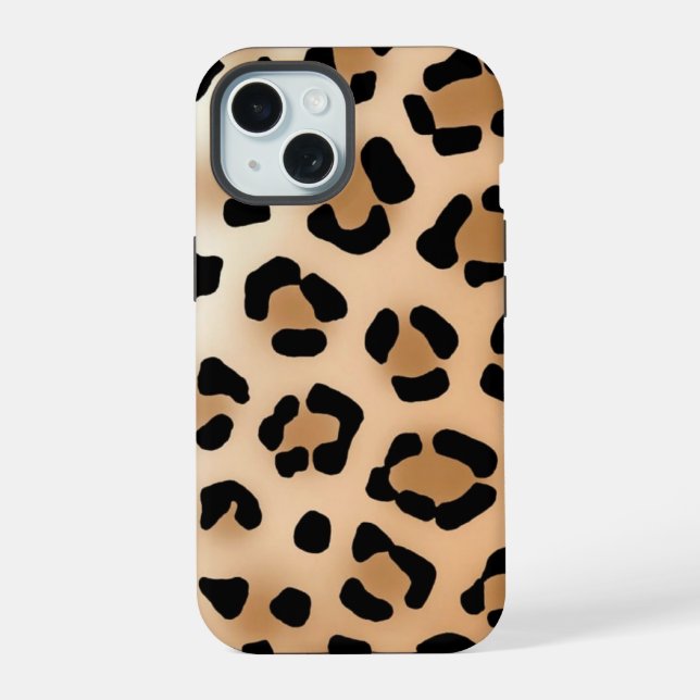 iPhone 15 Estampa de Leopardo (Verso)
