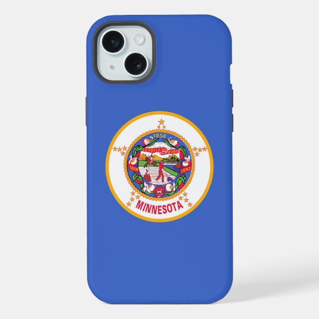 iPhone 15 Plus Case-Mate, bandeira de Minnesota (Verso)